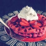 gluten free strawberry waffles