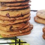 crispy chewy gluten free chocolate chunk cookies