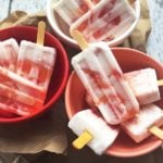 healthy vegan gluten free papaya watermelon yogurt popsicles