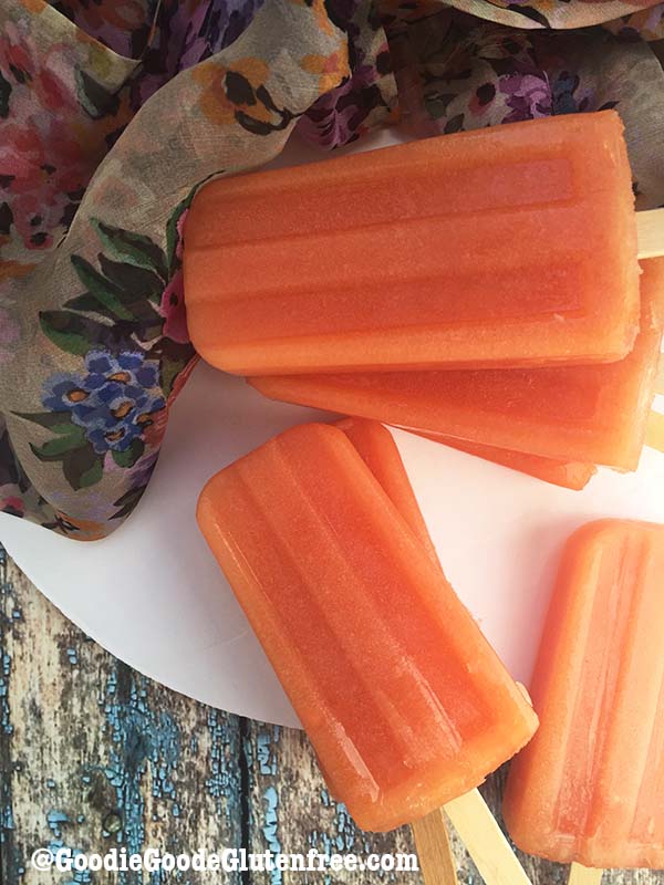 Tropical Papaya Popsicles {vegan} : ​Goodie Goodie Gluten-Free®