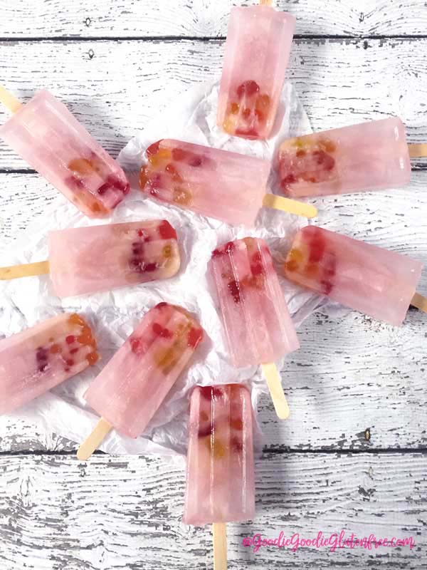 healthy rainbow gummy bear gluten-free popsicles