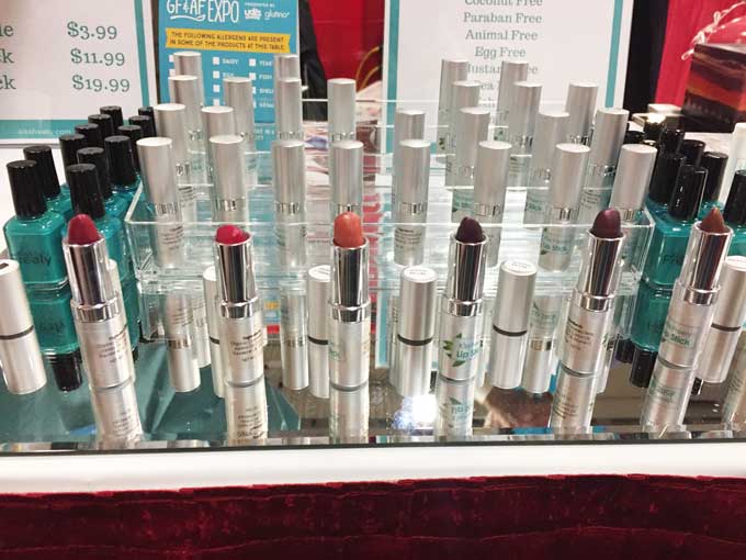 Review of the GFAF Expo Food Show in New Jersey - Kiss Freely Allergy Friendly Lipstick