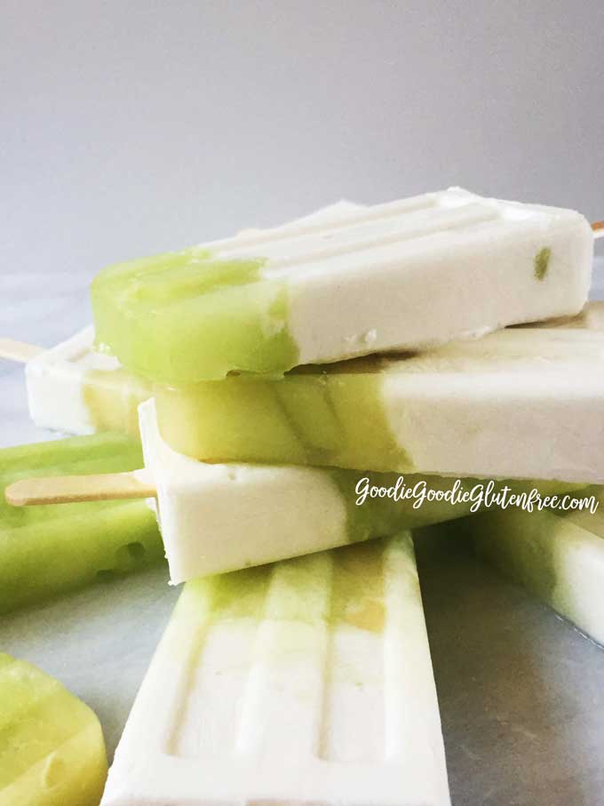 Vanilla Honeydew Yogurt Popsicles // Dairy-free, Vegan, Gluten-free, Paleo, Sugar-free goodness!