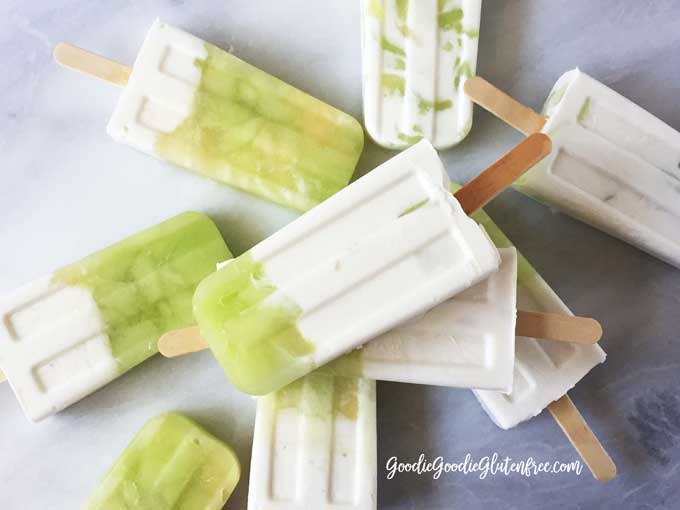 Vanilla Honeydew Yogurt Popsicles // Dairy-free, Vegan, Gluten-free, Paleo, Sugar-free goodness!