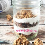 healthy coconut yogurt parfait with granola - dairy-free