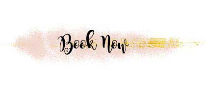 peachy gold book now button for health and spiritual coaching.  It's a pink background that is airbrushed with splashes of gold and a says book now in black.