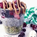 Matcha oat chia sundae parfait vegan and gluten-free