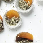 dark chocolate dipped apricots