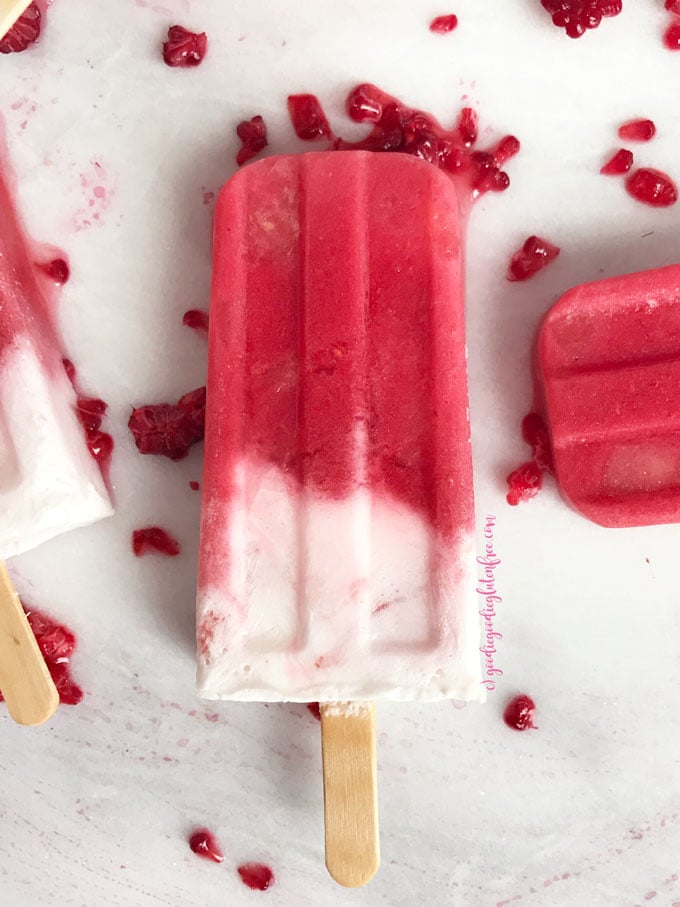 Creamy Yogurt Popsicles with Berries - The Real Food Dietitians