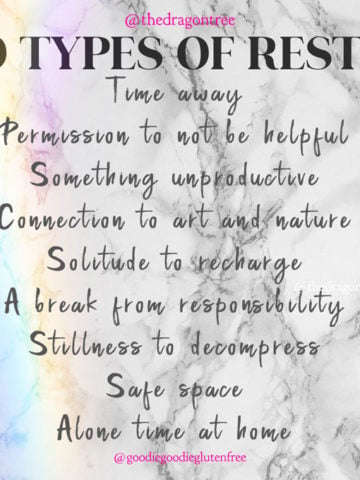 soul talk: 9 types of rest and self care