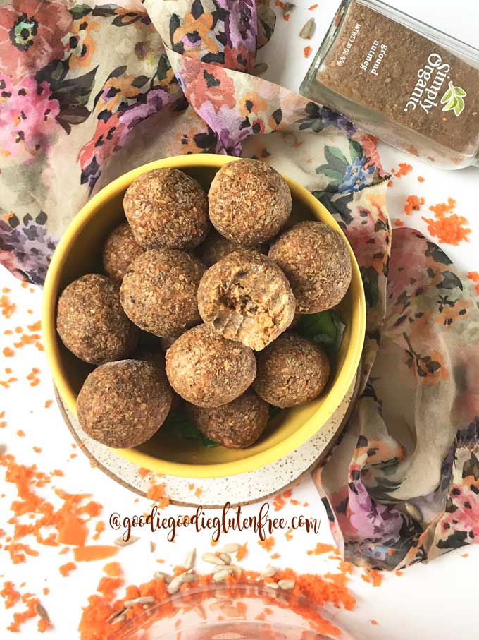 Paleo Banana Protein Balls (Vegan, Nut Free) - Bake It Paleo